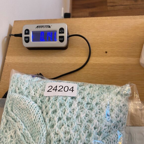 Tommy Bahama Sweater Womens Extra Large Blue Crochet Open Knit Linen Blend Beach - Picture 9 of 9